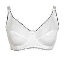 Soutien gorge 120F blanc bord