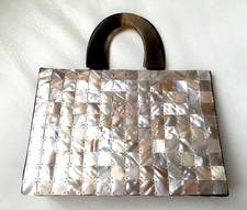 Très beau SAC à Main rectangle coquille nacre NEUF RARE JAPON