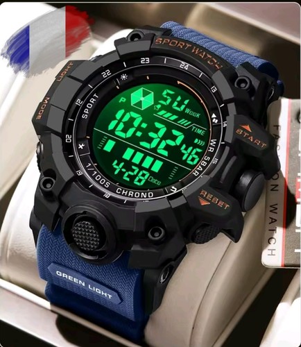 Montre sport sanda noire - montre,