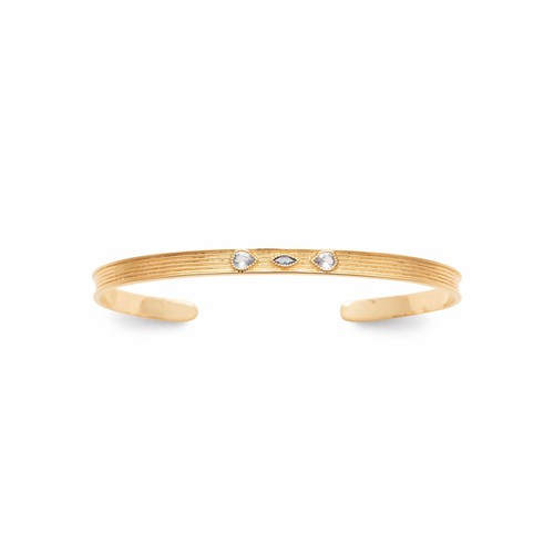Bracelet jonc plaqué - , or