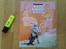 KAWASAKI vintage NOS 1979 KV75 KM100 KD100 brochure prospekt KV 75 KM KD 100 