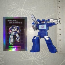 TRANSFORMERS - hasbro JUST PLAY 2022 mini figure - SOUNDWAVE + CHROMIUM CARD