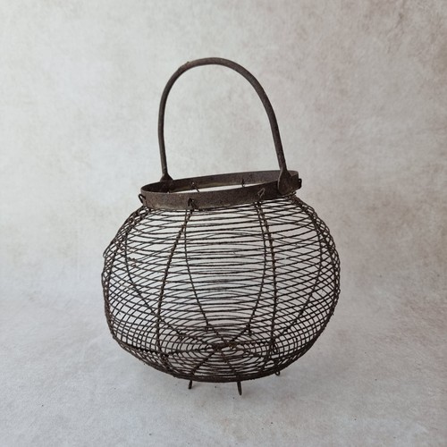 Panier fil fer ancien - fil, –