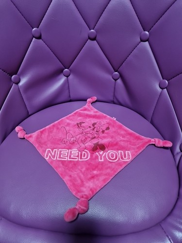 Doudou plat rose minnie - plat,