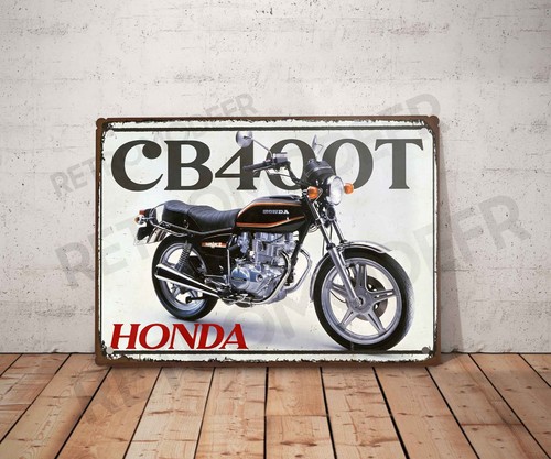 Plaque métal vintage - honda, cb
