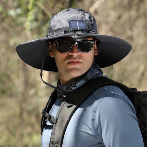 Chapeau ventilateur solaire - chapeau,