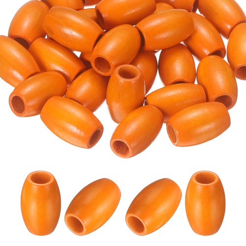 Pcs perles bois ovales - perles, en