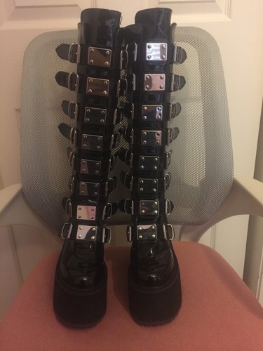 Gothic platform boots demonia - boots,