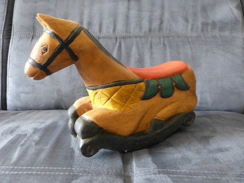 Ancien jouet decoratif cheval - jouet,