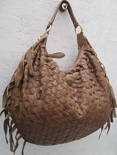 -AUTHENTIQUE  grand sac à main  MIU MIU  cuir tressé  TBEG vintage bag 