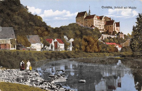 Château colditz avec creux - château,