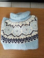 PULL MOHAIR JACQUARD NEUF FAIT