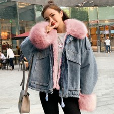 Veste D'Hiver Oversize En Jean