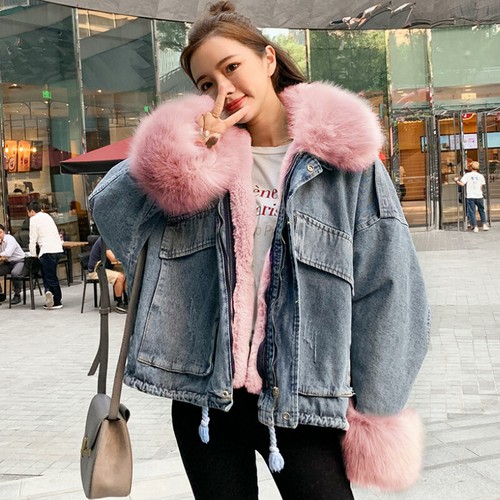Veste hiver oversize jean - d'hiver, en