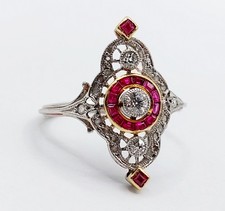 Bague marquise art deco