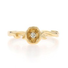 Or Jaune Diamant Bague