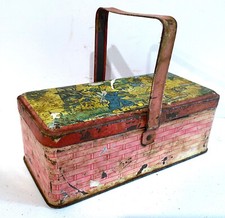 Ancienne Boîte à Goutter En Tôle Lithographiée Signée Bozz