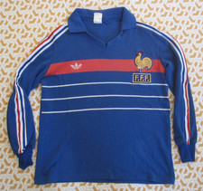 Maillot Equipe France 1984 Adidas Football Jersey Ventex Vintage - XS