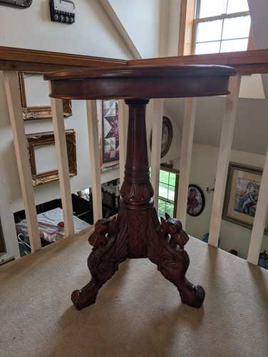 Antique french carved - french, round