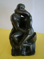 Petit sujet en bronze" Le baiser d'après Rodin" hauteur 12 cm    #1440#