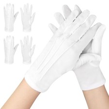 2 Paires Gants Blanc Femme