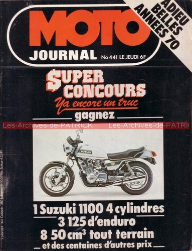 Moto journal 441 yamaha xs - journal,