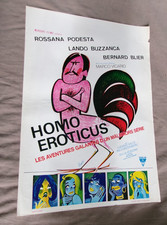 affiche belge - HOMO EROTICUS- Lando Buzzanca- Rossana Podesta - Bernard Blier -