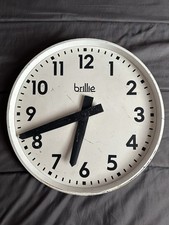 Ancienne Horloge Brillié Gare SNCF Industrielle Vintage 49,5 cm