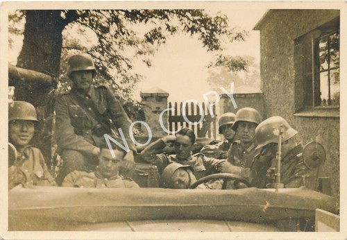 Photo soldats wehrmacht groupe - wehrmacht,