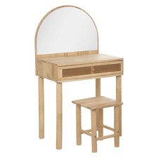 Coiffeuse & Tabouret Enfant "Campagne" 100cm Beige