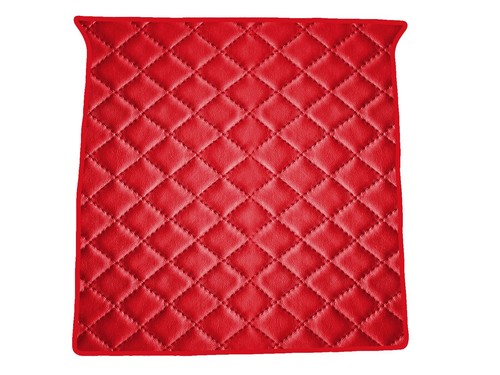 Matelassé cuir éco rouge - cuir,