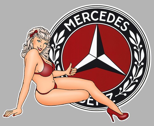 Mercedes benz right - right, sticker