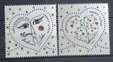 2 Timbres Coeur Saint Valentin FRANCK SORBIER N° 4128/4129 Neuf** 2008