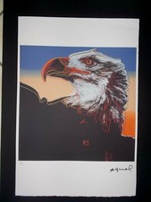 Serigraphie , Andy Warhol  " Aigle "  Tirage 100 Ex , Castelli / Israel