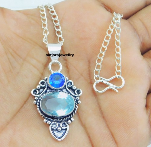 Pendentif fait main - en, argent