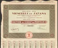 VIGNOBLES DE ZANA (ALGERIE) (I)