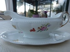 SAUCIERE ANCIENNE PORCELAINE ALLEMANDE K et A KRAUTHEIM SELA BAVARIA