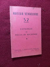 catalogue de pièces de rechange :  tracteur VENDEUVRE 52 de 1959