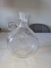 Carafe à vin en verre bullé vintage