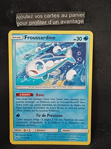 Pokemon froussardine 145 - froussardine, 37/145