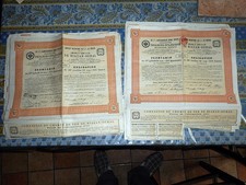 Russie. Lot de 50 Emprunt-obligations 187 roubles 50  RIAZAN OURAL 1908