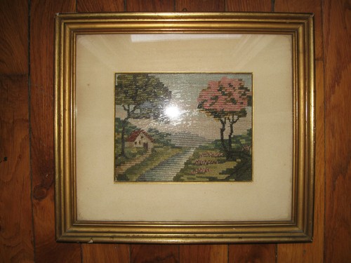 Ancienne tapisserie canevas - ancienne,