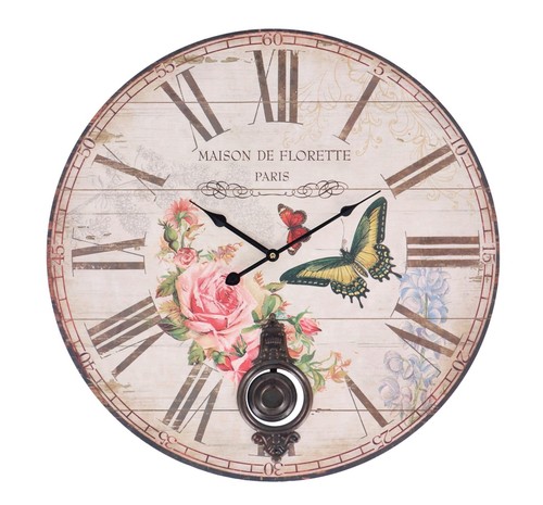 Horloge murale ronde pendule - murale,