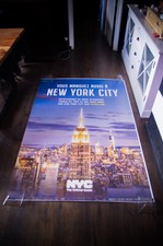 NEW YORK CITY ✯ OFFICIAL GUIDE French Bus Vintage Tourism Poster Original 2010's