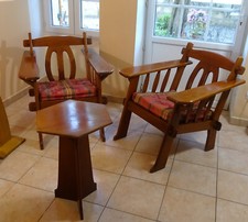 Fauteuils Brutaliste Vintage