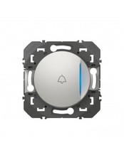BOUTON POUSSOIR AVEC MARQUAGE SONNETTE ALUMINIUM DOOXIE LEGRAND 600118