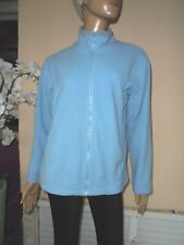 CARDIGAN VESTE GILET POLAIRE ZIPPE BLEU CIEL T M/L 42/44