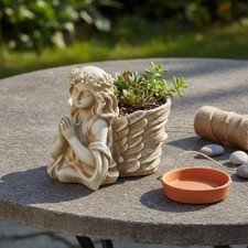 Jardinière ange prière - jardinière,