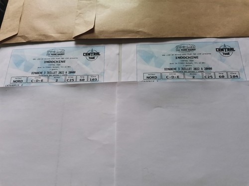 Places pour concert - 2,