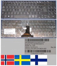 Clavier Qwerty NORDIC/NORDIQUE Packard Bell ML61 ML65 SL35 SL65 Series PB5 Noir